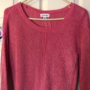 Asymmetrical Knit Sweater with Back Slit